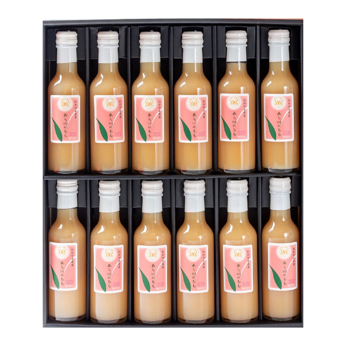 〈産直〉あら川の桃60%果汁入りドリンク200ml×12本