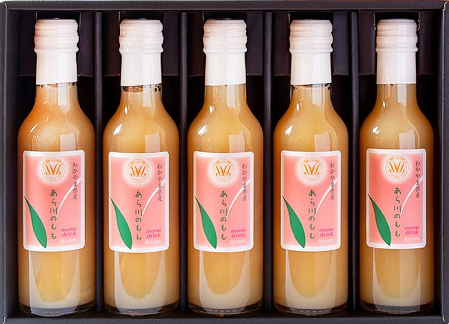 〈産直〉あら川の桃60%果汁入りドリンク 200ml×5本
