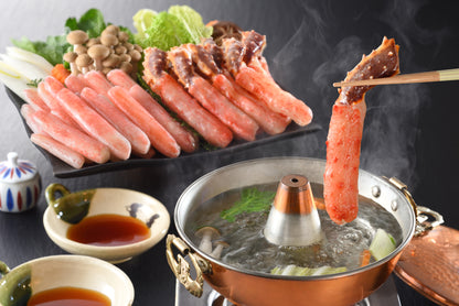 〈産直〉タラバ・ズワイのかにしゃぶ食べくらべ【冷凍】