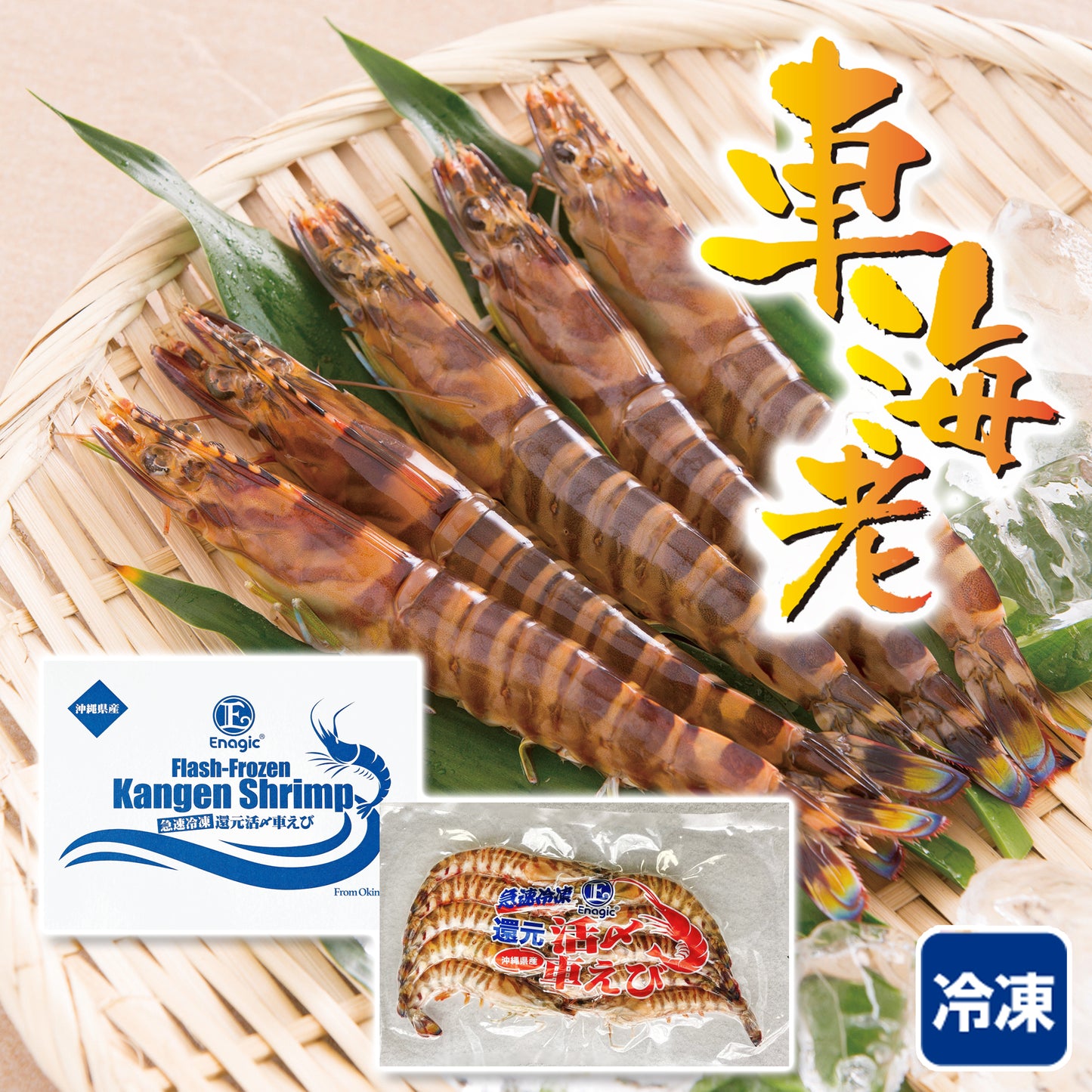 〈産直〉急速冷凍 還元活〆車海老 250g / 500g