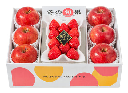 〈産直〉冬の旬果 あまおう＆サンふじ 詰合せ