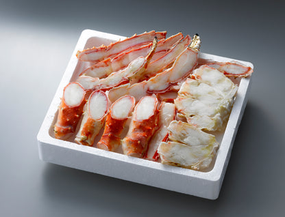 〈産直〉ボイルたらばがに笹切（かに酢付)【冷凍】