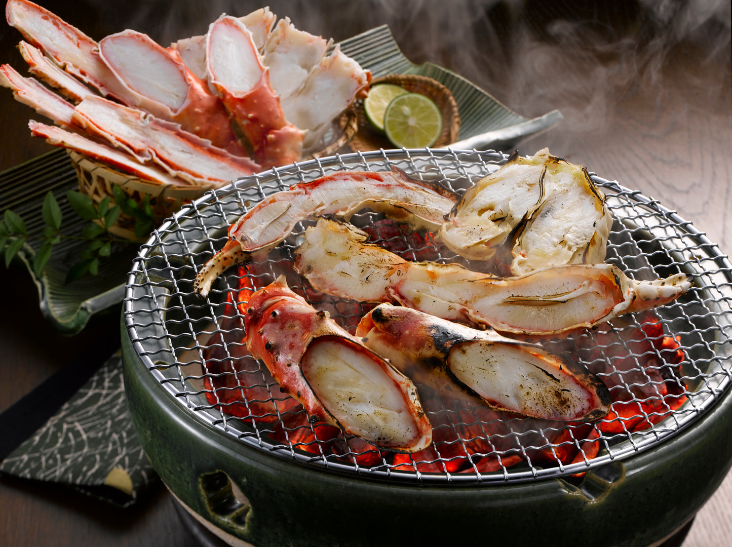 〈産直〉ボイルたらばがに笹切（かに酢付)【冷凍】