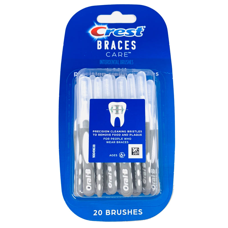 USA Crest Braces ケアプレシジョン クリーン歯間ブラシ 20本入