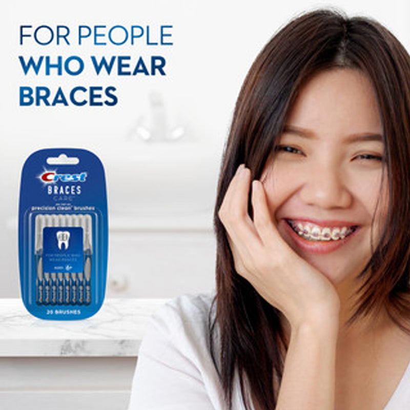 USA Crest Braces ケアプレシジョン クリーン歯間ブラシ 20本入