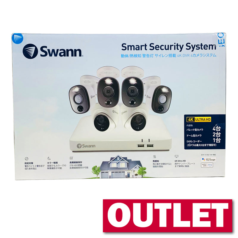 Swann セキュリティーカメラ 4Kカメラ 6個セット SWDVK-85680W4WL2D-JP