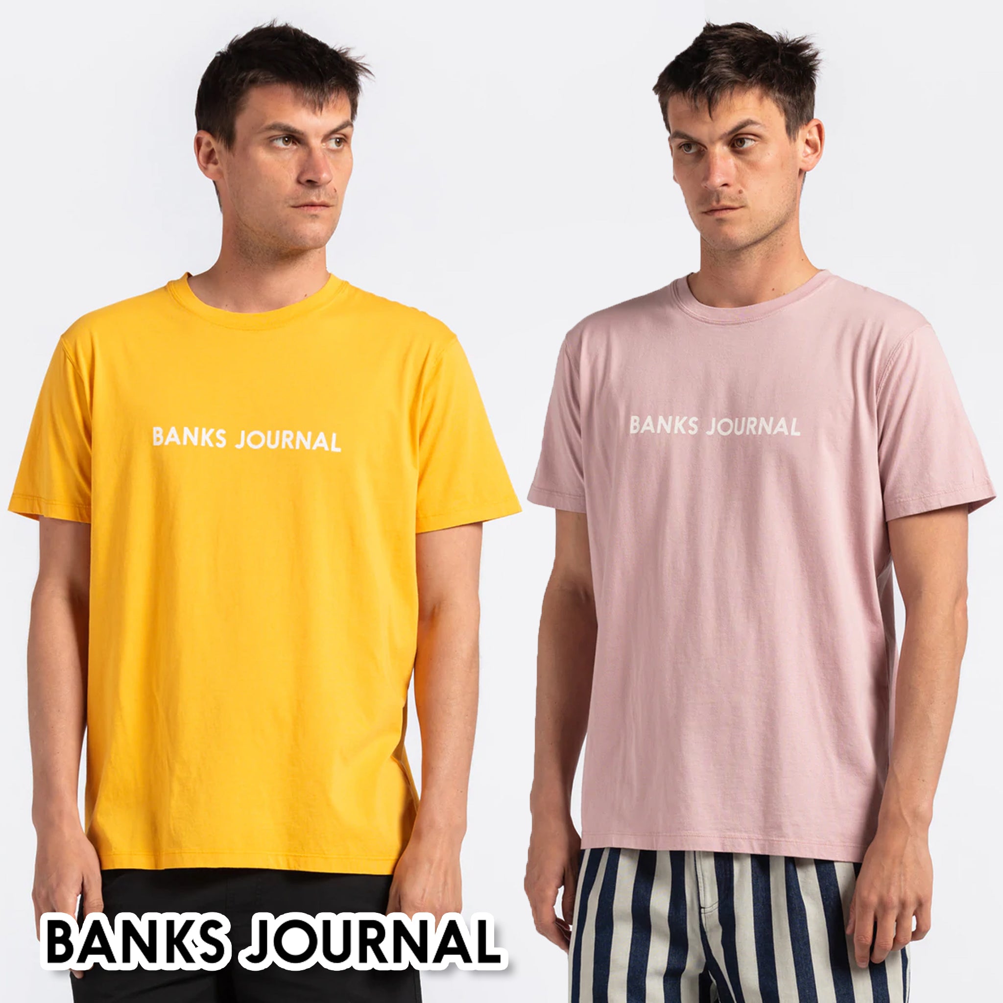 BANKS JOURNAL バンクスジャーナル LABEL クラシック メンズ Tシャツ