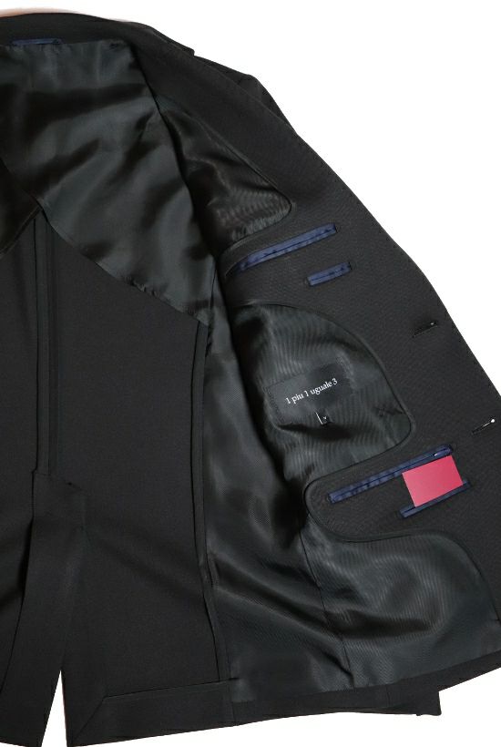 1PIU1UGUALE3 NEW トラベル ジャケット (black)  M・XL