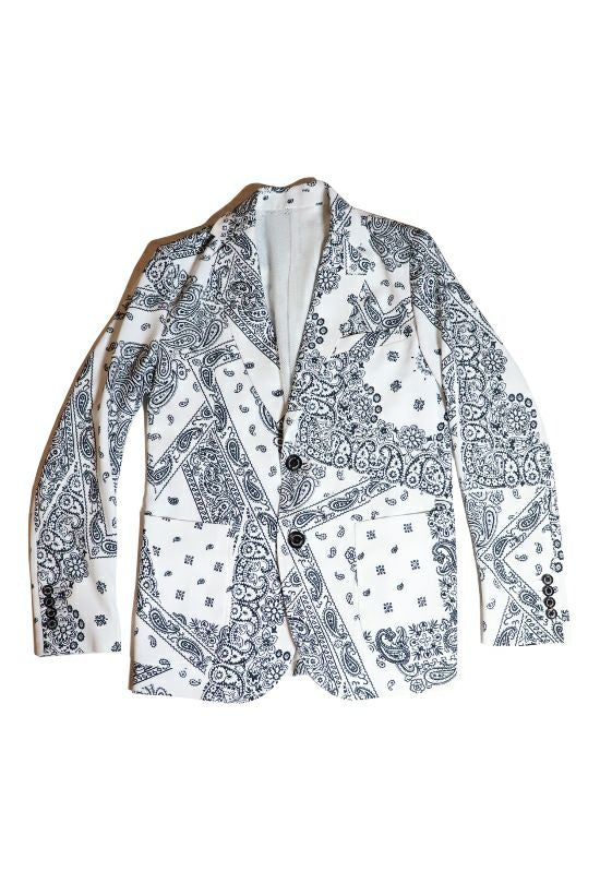1pi1uguale3 jacket bandana jk (white/black)XLサイズ