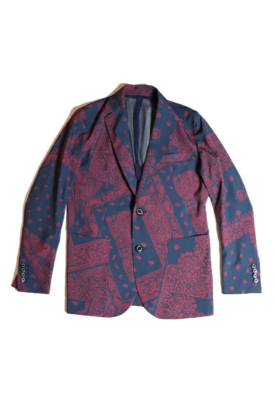 1pi1uguale3 jacket bandana jk (navy/purple)M・XL