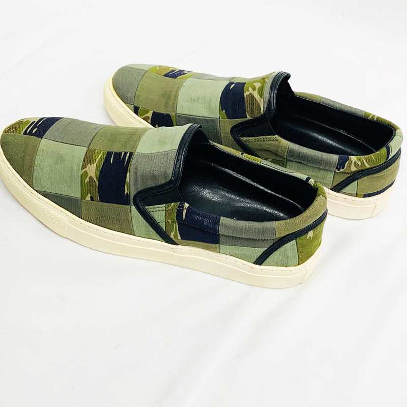 1pi1uguale3 shoes remake slip on real military fabric(khaki)25cm/27cm