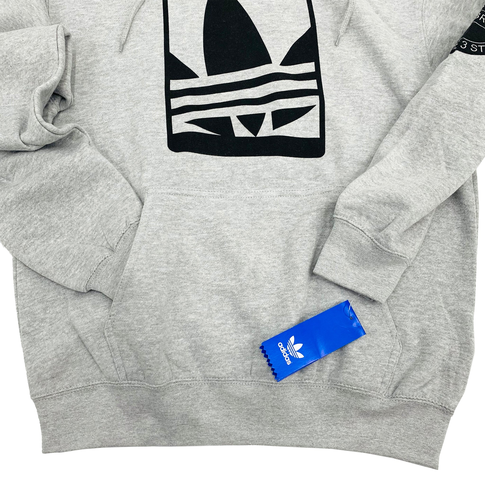 ADIDAS アディダス　パーカーUSモデル STREET GRAPHIC HOODIE　グレー